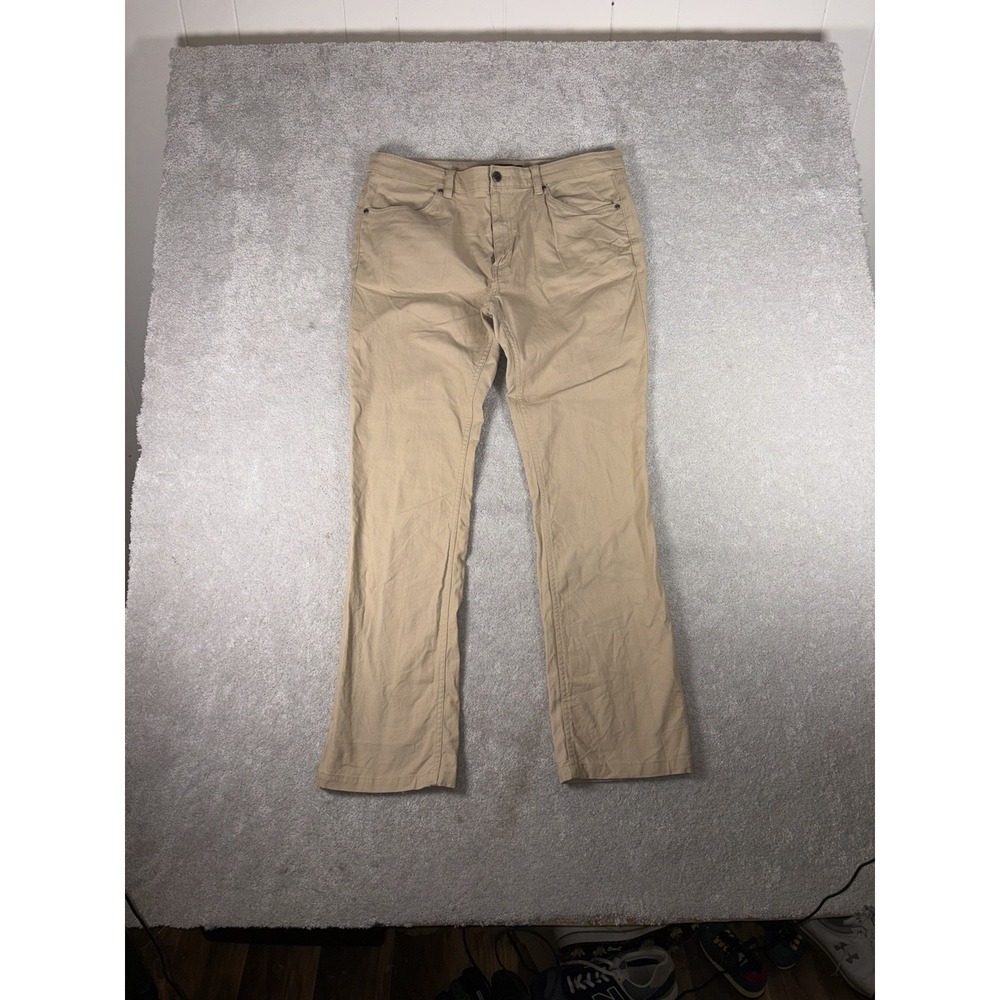 Mountain Khakis Pants Womens 12 Tan Stretch Twill Straight‎ Leg Casual Outdoor